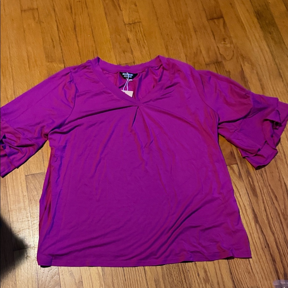 BNWT Purple BLOOMCHIC Flowy Women's Top size 14/16